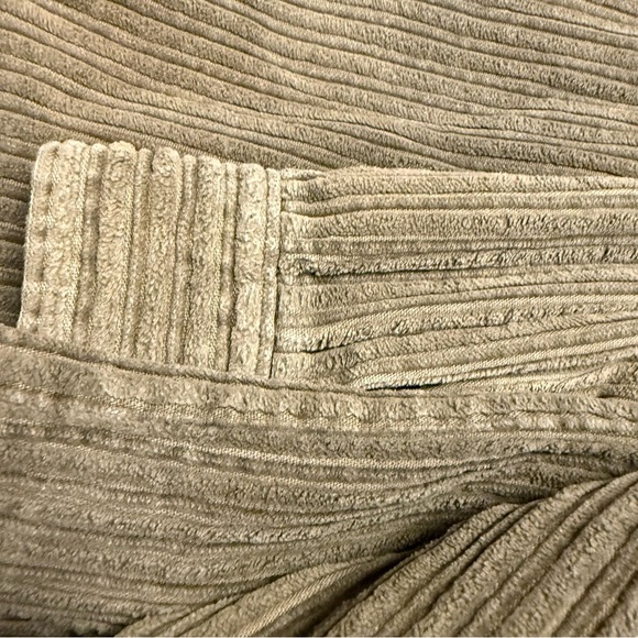 JAB VTG 90s Wide-Wale Zip-up Corduroy Shacket Olive Color Size L 100% Cotton - Picture 15 of 16